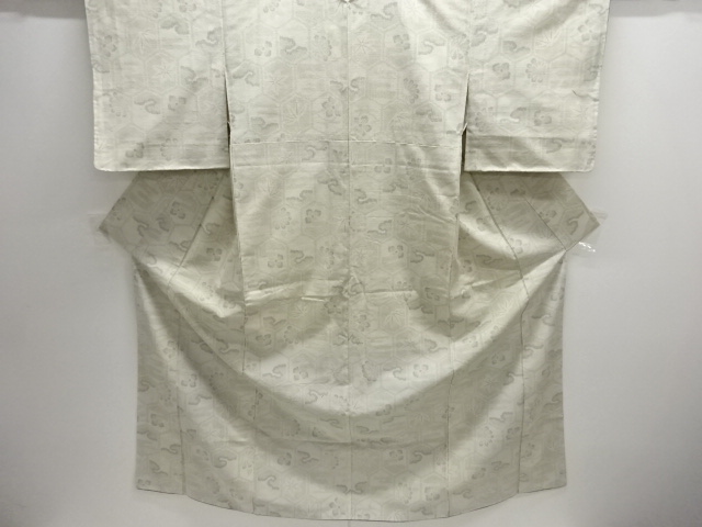 JAPANESE KIMONO / ANTIQUE KIMONO / SILK / TSUMUGI / WOVEN MAPLE